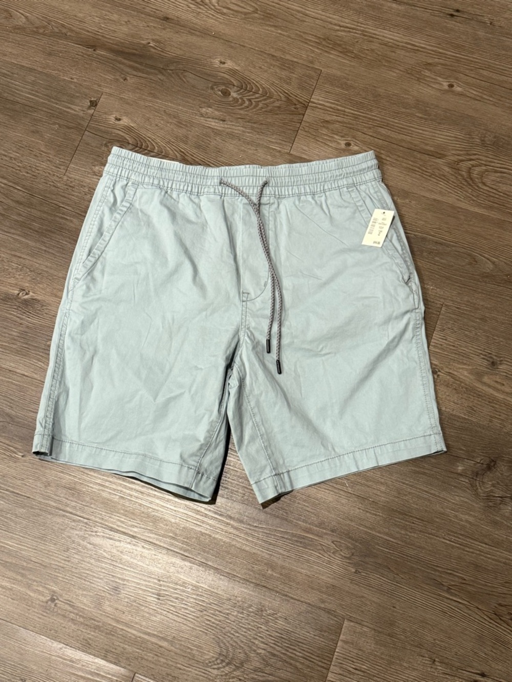 Dusty Blue Athletic Drawstring Shorts - Women's Jogger